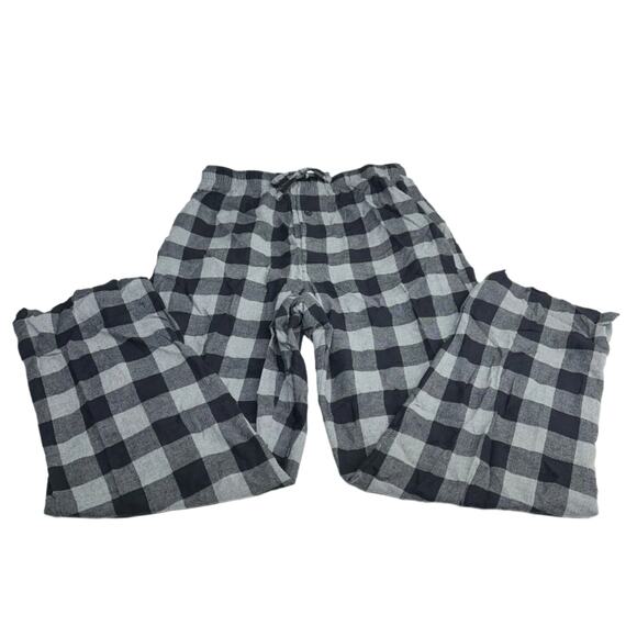 St. John's Bay Plaid Pants (Black/Gray) Size M Men's - New Without Tags - Picture 1 of 5